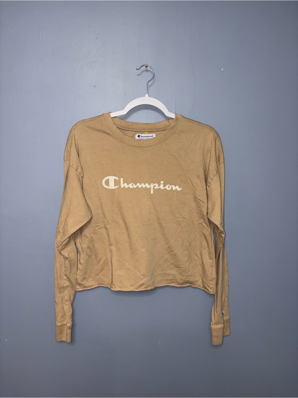 Champion | Beige Longsleeve | Size Large